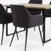 Sale AABENRAA + PURHUSMesa AABENRAA L120 roble cálido + 4 sillas PURHUS gris/negro Mesas De Comedor|Conjuntos De Comedor