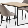 Best AABENRAA + VELLEVMesa AABENRAA L120 roble cálido +4 sillas VELLEV arena/negro Mesas De Comedor|Conjuntos De Comedor