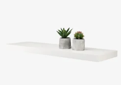 Outlet ABILDEstante flotante ABILD 80x24 blanco Baldas|Baldas