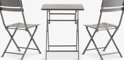 Best ABORGConjunto de balcón ABORG A60xL60 Conjuntos Mesa Y Sillas De Jardín