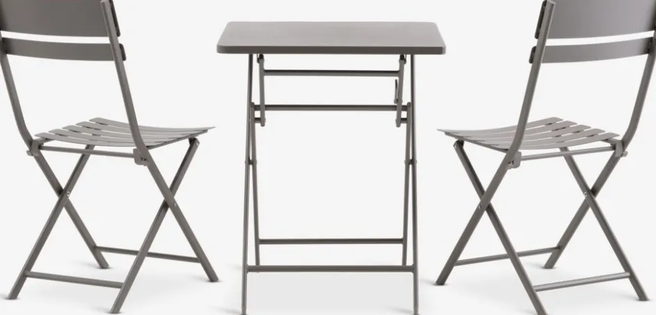 Best ABORGConjunto de balcón ABORG A60xL60 Conjuntos Mesa Y Sillas De Jardín