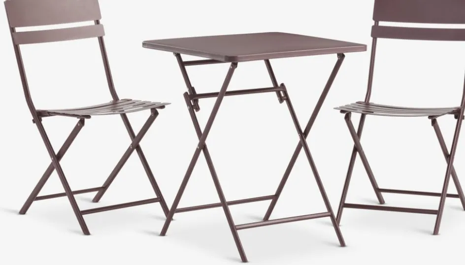 Clearance ABORGConjunto de balcón ABORG A60xL60 Conjuntos Mesa Y Sillas De Jardín