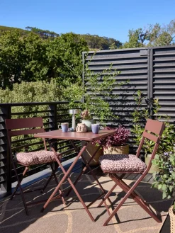 Clearance ABORGConjunto de balcón ABORG A60xL60 Conjuntos Mesa Y Sillas De Jardín