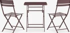 Clearance ABORGConjunto de balcón ABORG A60xL60 Conjuntos Mesa Y Sillas De Jardín
