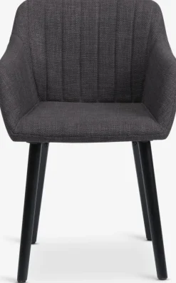 Clearance ADSLEVSilla de comedor ADSLEV tela /negro Sillas De Comedor