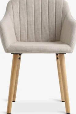 Online ADSLEVSilla de comedor ADSLEV tela beis/color roble natural Sillas De Comedor