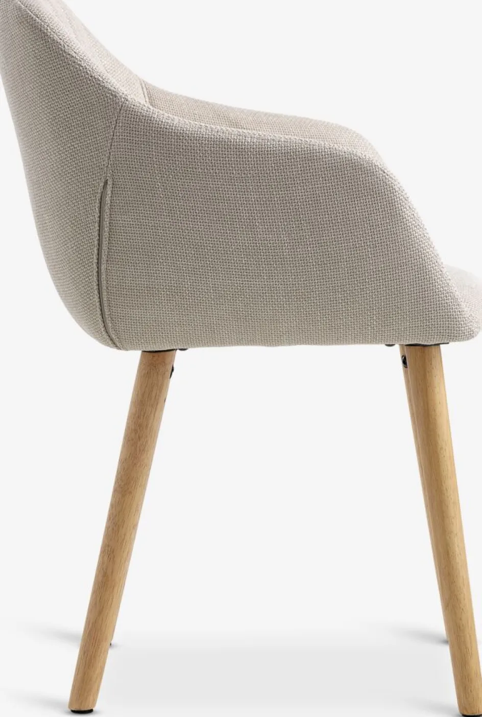 Online ADSLEVSilla de comedor ADSLEV tela beis/color roble natural Sillas De Comedor