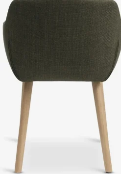 Outlet ADSLEVSilla de comedor ADSLEV tela /roble natural Sillas De Comedor
