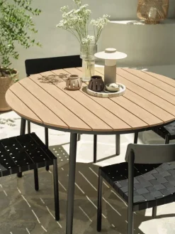 AKTIVENMesa de jardín AKTIVEN Ø118xL118/168 natural Mesas De Jardín