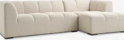 ALLESESofá ALLESE chaise longue derecha tela beis 2 Plazas|3 Plazas
