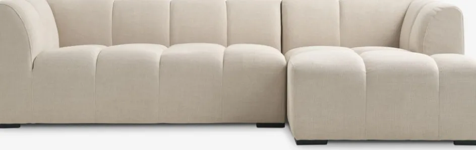 ALLESESofá ALLESE chaise longue derecha tela beis 2 Plazas|3 Plazas