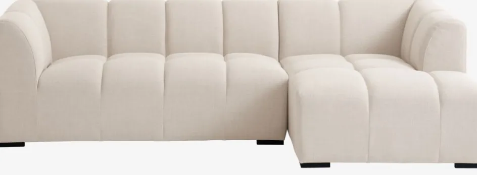 ALLESESofá ALLESE chaise longue derecha tela beis 2 Plazas|3 Plazas