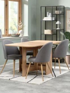 Outlet ALLINGMesa de comedor ALLING 80x100/163 color roble cálido Mesas De Comedor