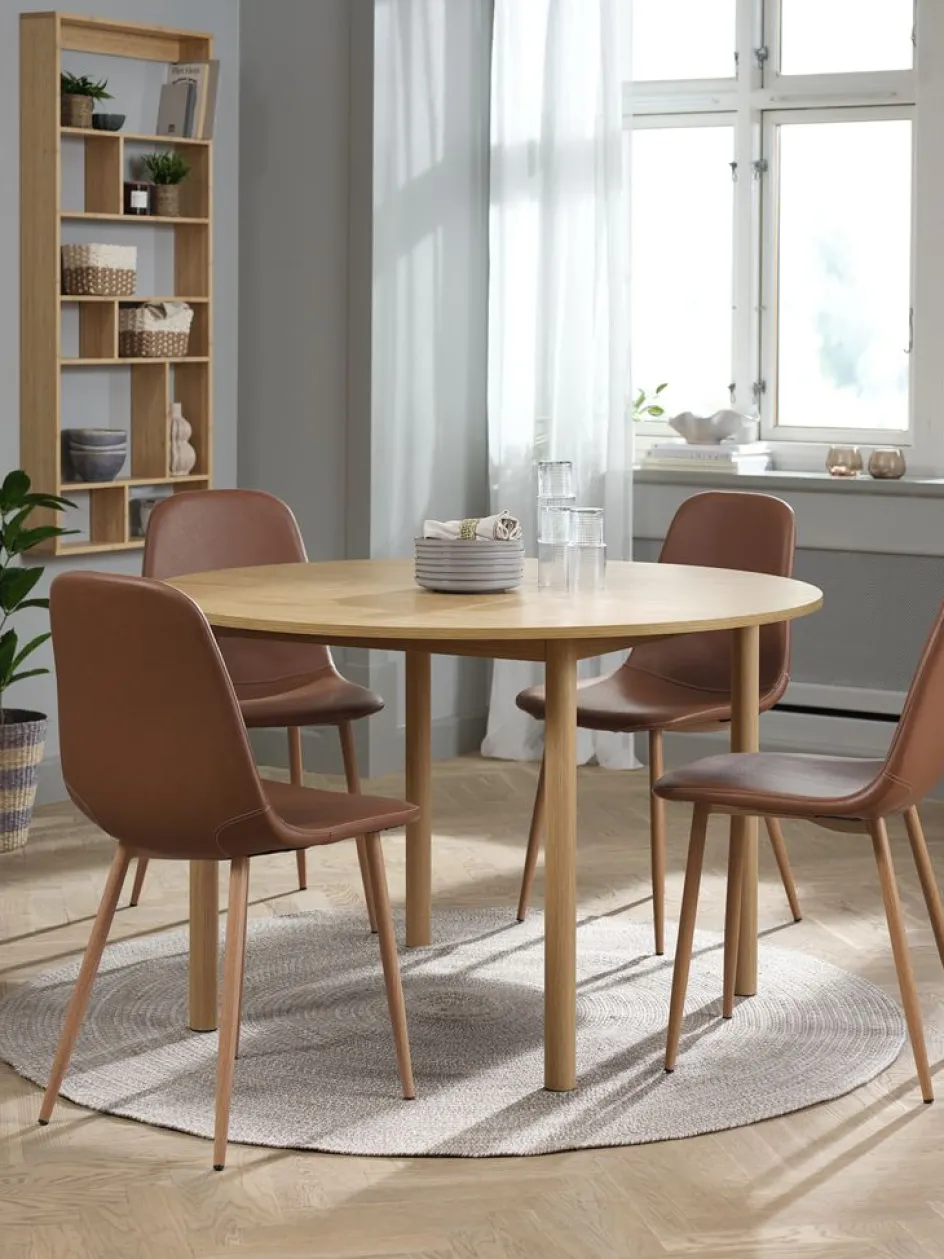Best ALSTEDMesa de comedor ALSTED Ø120 color roble natural Mesas De Comedor