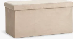 Online AUNINGPuf AUNING 76x38 con almacenaje terciopelo arena oscuro Pufs|Pufs