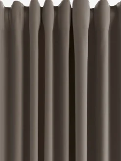 Best AUSTRACortina AUSTRA 1x140x300 terciopelo marrón Cortinas Gruesas