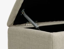 Outlet BADSTEDBanco BADSTED con almacenaje tela beis/color roble Bancos|Bancos