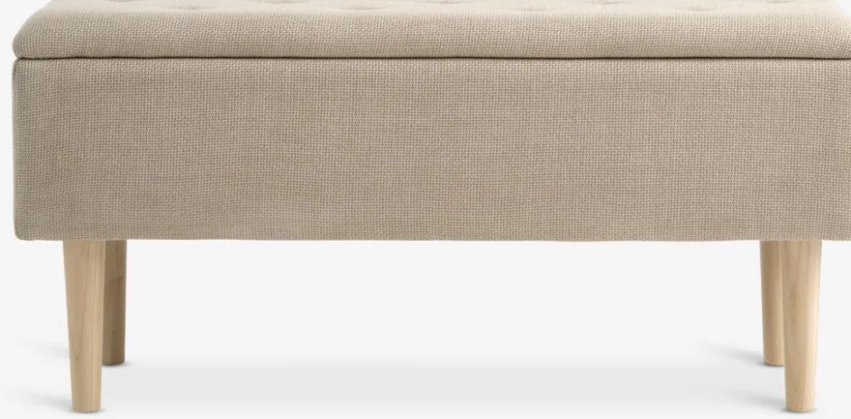 Outlet BADSTEDBanco BADSTED con almacenaje tela beis/color roble Bancos|Bancos
