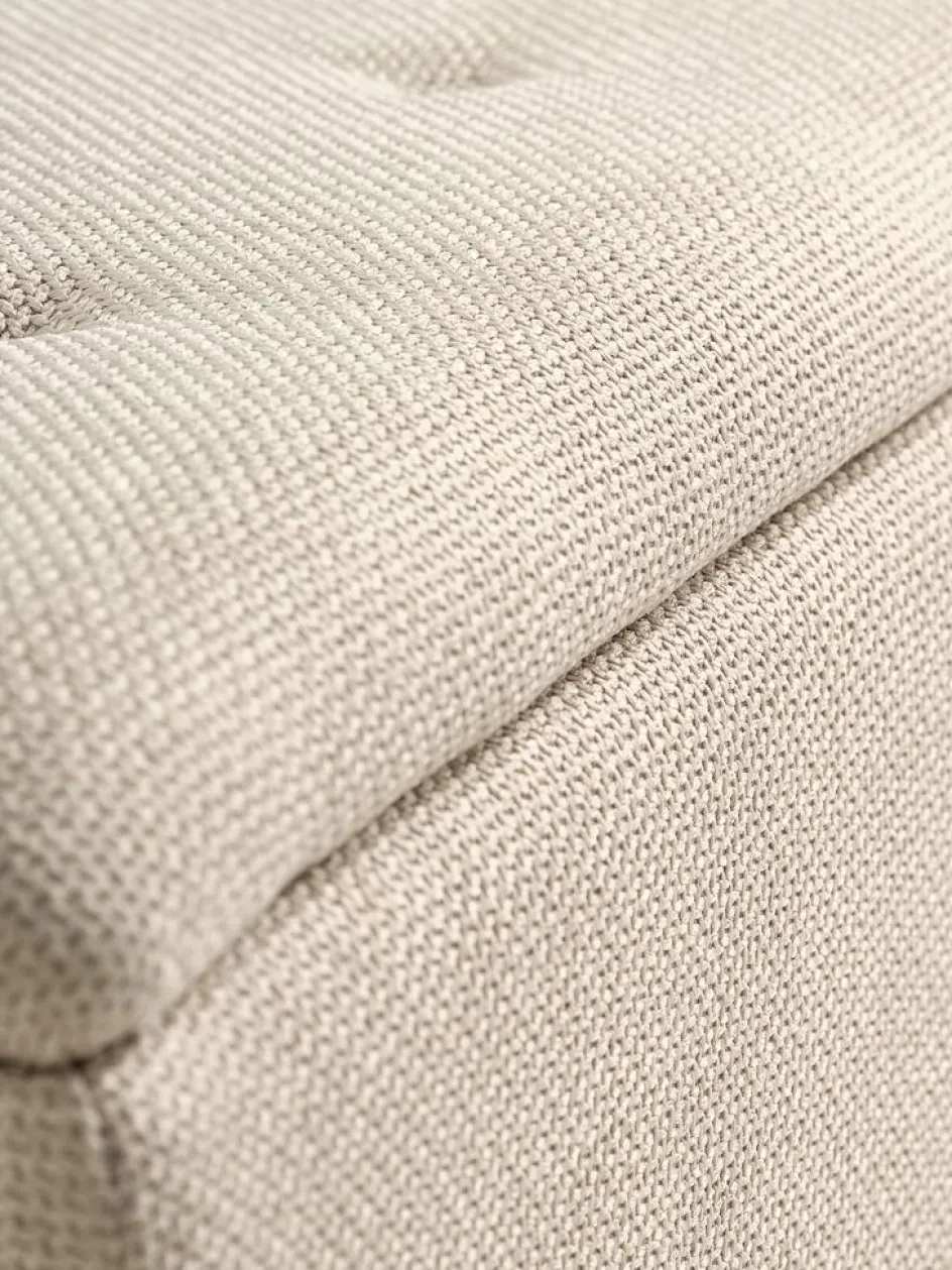 Outlet BADSTEDBanco BADSTED con almacenaje tela beis/color roble Bancos|Bancos