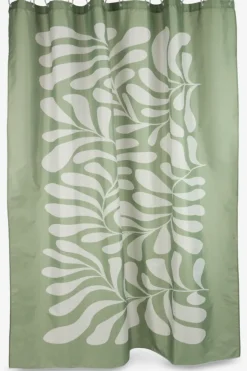 Hot BAGGETORPPLUSCortina de ducha BAGGETORP 180x200 verde oliva Cortinas De Baño