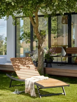 Discount BAGMARKENTumbona BAGMARKEN A70xL200 madera dura Muebles De Jardín|Tumbonas