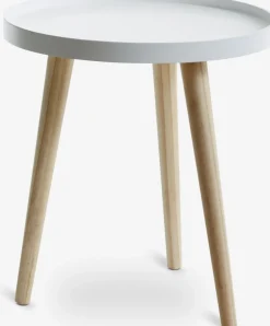 Sale BAKKEBJERGMesa auxiliar BAKKEBJERG Ø40 blanco/natural Mesas De Centro|Mesas Auxiliares