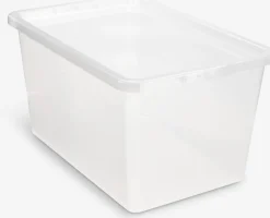 Outlet BASIC BOXCaja BASIC BOX 52L con tapa transparente Todas Las Cestas|Almacenaje De Plástico