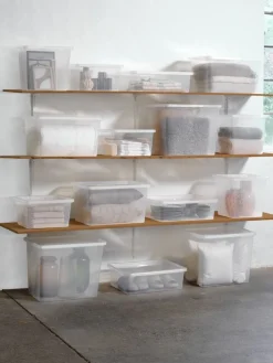 Outlet BASIC BOXCaja BASIC BOX 52L con tapa transparente Todas Las Cestas|Almacenaje De Plástico