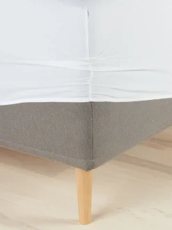 Clearance BENTEBASICSábana bajera ajustable BENTE 90x200x30 blanco Sábanas Para Colchones|Sábanas Para Toppers