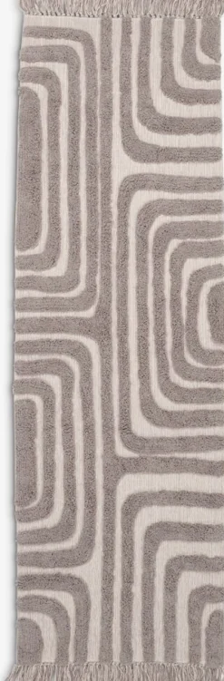 Hot BERGASTERAlfombra BERGASTER 65x200 gris cálido/beis Alfombras Pequeñas|Alfombras