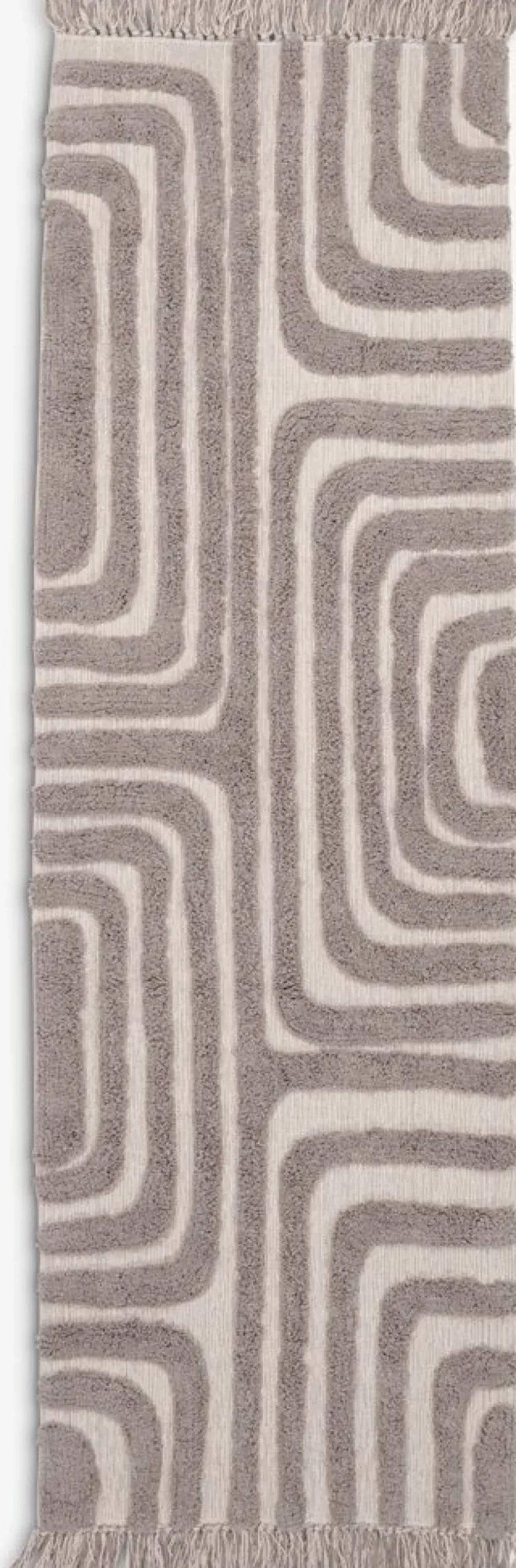 Hot BERGASTERAlfombra BERGASTER 65x200 gris cálido/beis Alfombras Pequeñas|Alfombras