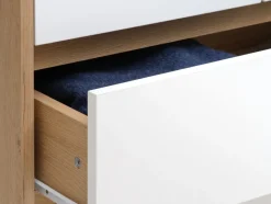 Outlet BILLUNDArmario BILLUND 119x193 blanco/color roble natural Armarios|Todos Los Armarios