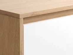 Outlet BILLUNDArmario BILLUND 119x193 blanco/color roble natural Armarios|Todos Los Armarios