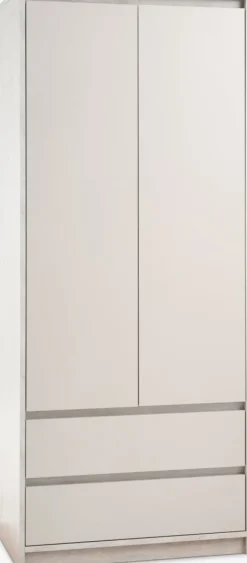 Discount BILLUNDArmario BILLUND 80x193 2 puertas 2 cajones travertino/beis Armarios|Todos Los Armarios