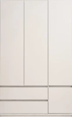 Outlet BILLUNDArmario BILLUND 119x193 4 puertas 2 cajones travertino/beis Armarios|Todos Los Armarios