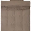 Outlet BONNIEBASICJuego funda nórdica microfibra BONNIE 155x220 arena oscuro Juegos De Funda Nórdica