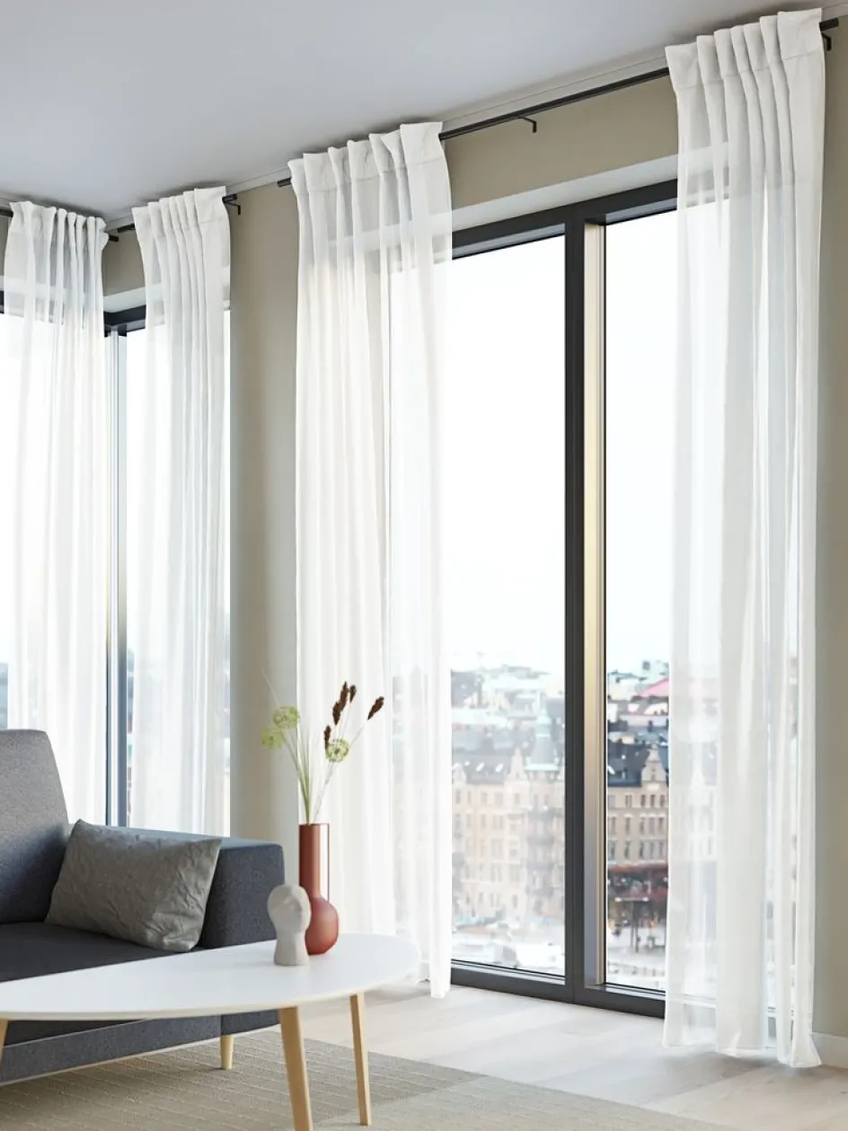 Sale BORENCortina BOREN 1x140x245 blanco crudo Cortinas Traslúcidas