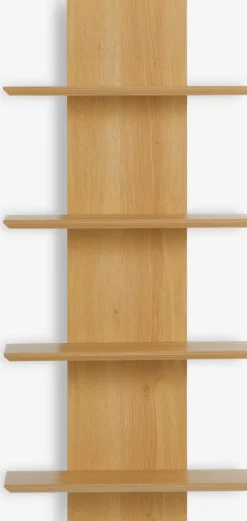 New BORUMEstante de pared BORUM 4 estantes color roble natural Baldas|Baldas