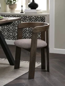Outlet BOVRUPSilla de comedor BOVRUP /tela marrón Sillas De Comedor