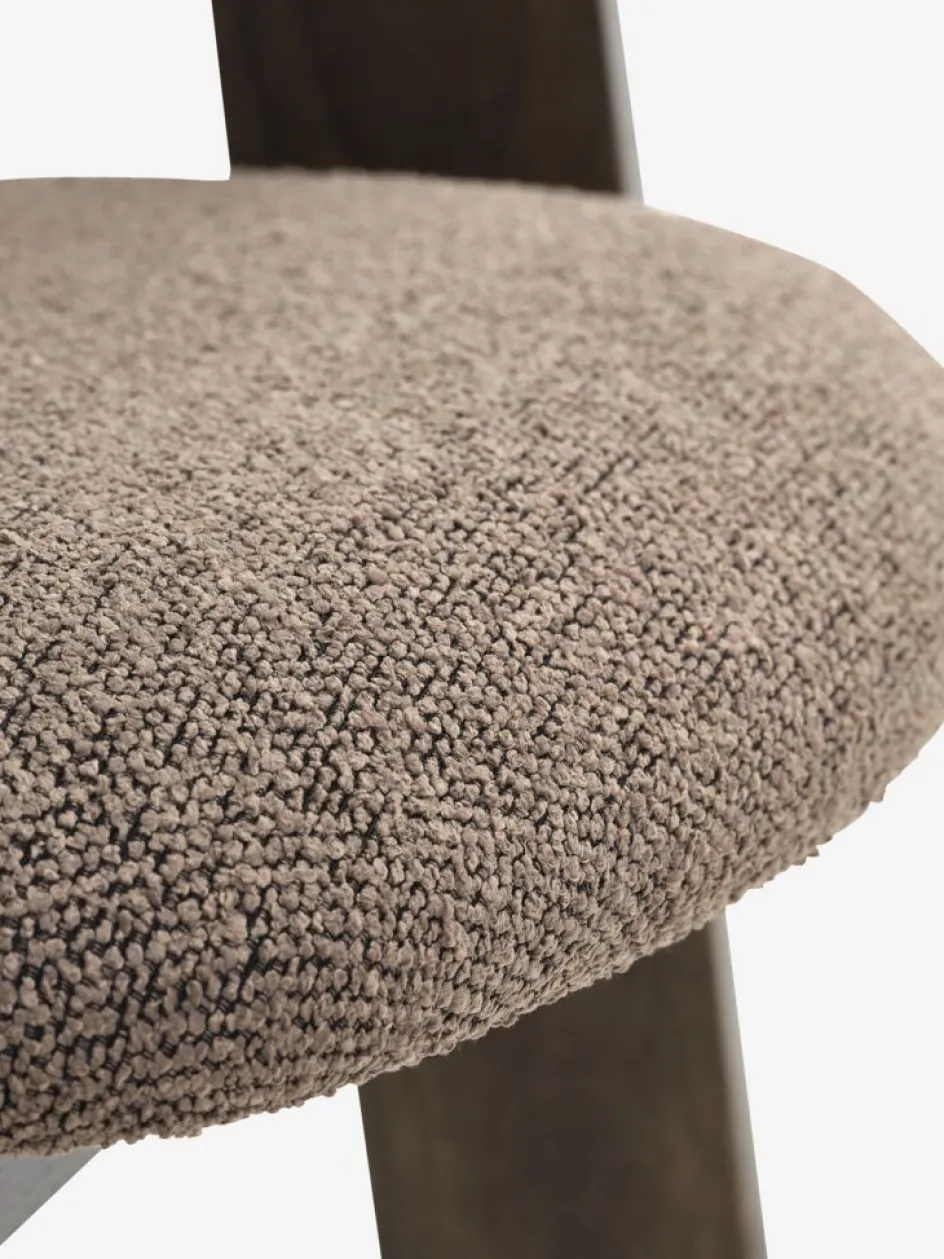 Outlet BOVRUPSilla de comedor BOVRUP /tela marrón Sillas De Comedor