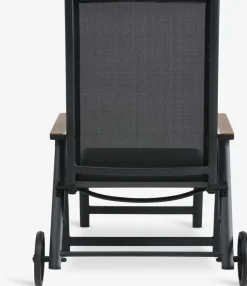 New BREDSTENTumbona BREDSTEN A79xL187 negro Muebles De Jardín|Tumbonas