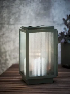 Outlet BRUMBASSEFarol BRUMBASSE A15xL16xA28cm verde oliva Iluminación Exterior