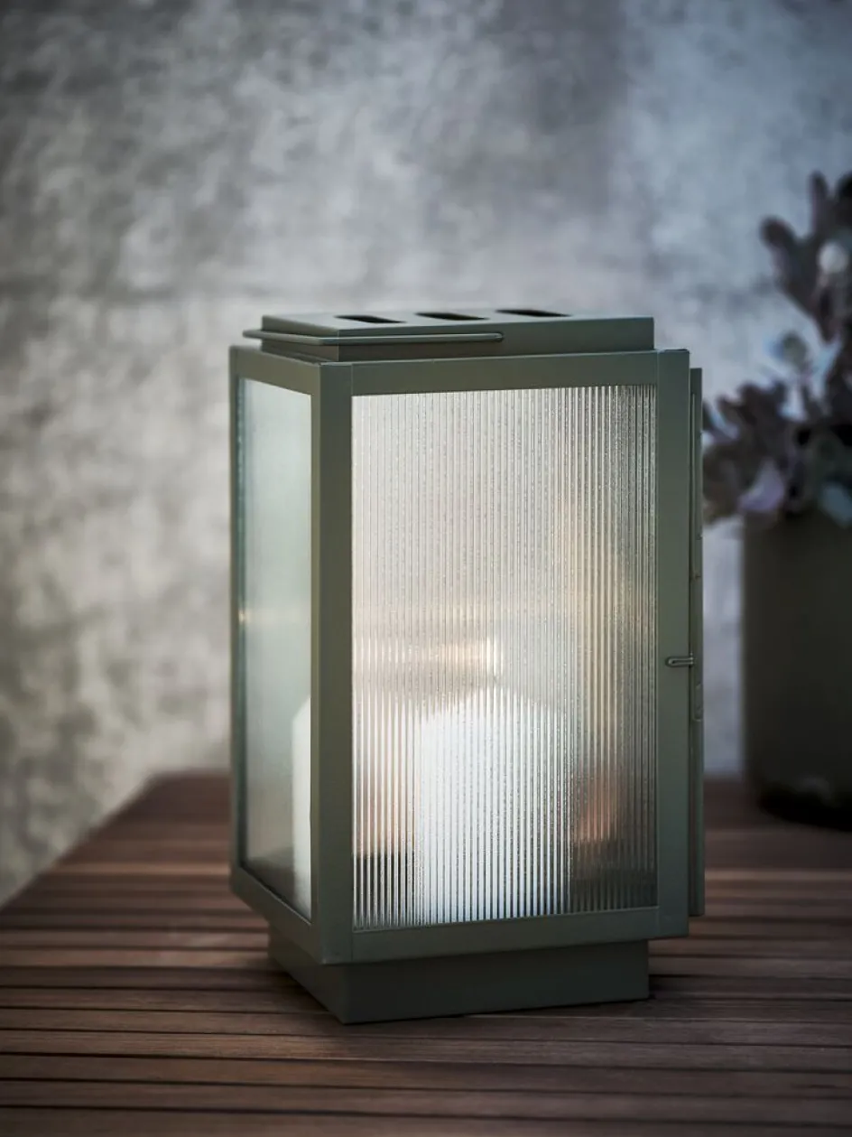 Outlet BRUMBASSEFarol BRUMBASSE A15xL16xA28cm verde oliva Iluminación Exterior