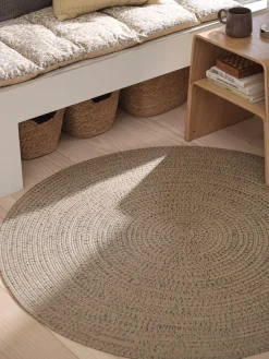 Discount BUESTARRAlfombra BUESTARR Ø120 natural/gris Alfombras Pequeñas|Alfombras