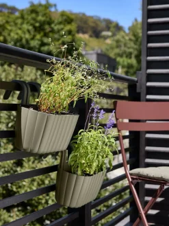 New BUKSEBIEJardinera para balcón BUKSEBIE A25xL32xA25 variado Maceteros