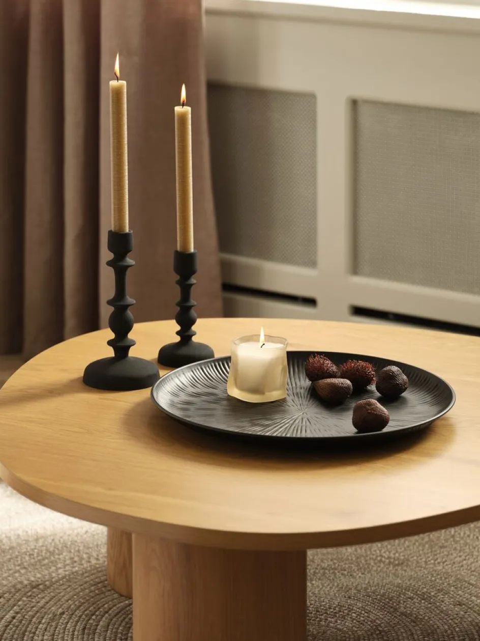 Discount CASPARCandelabro CASPAR Ø10xA21cm negro Portavelas