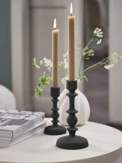 Discount CASPARCandelabro CASPAR Ø10xA21cm negro Portavelas