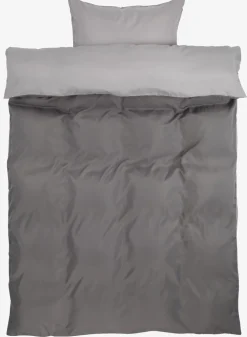 Discount CATERINABASICJuego funda nórdica microfibra CATERINA 155x220 gris Juegos De Funda Nórdica