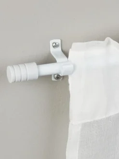 Best CORAVarilla cortina CORA Ø10/8mm 75-120cm blanco Barras Y Rieles Para Cortinas