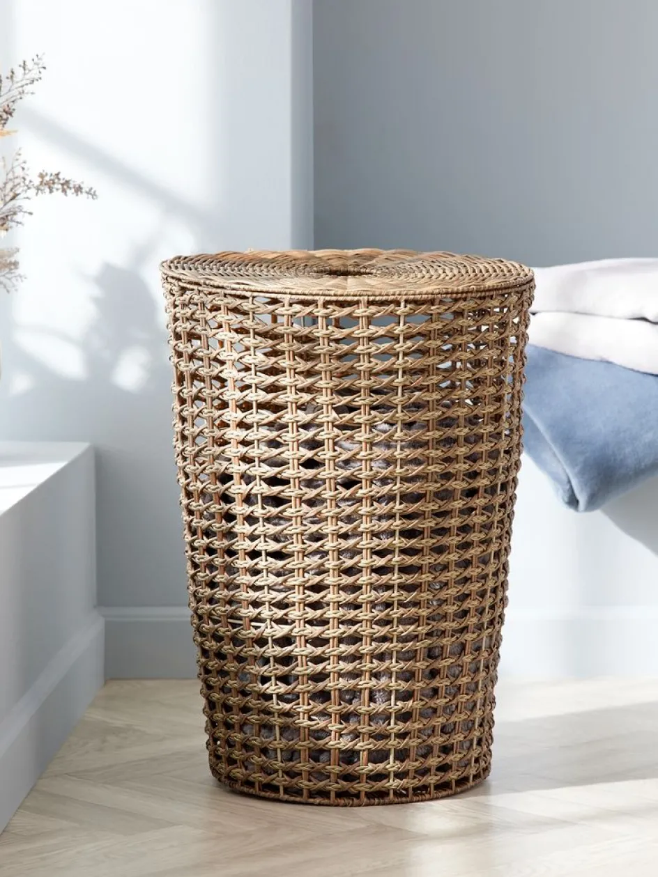 CURTCesta para ropa CURT Ø40xA55cm con tapa Cestos Para La Ropa|Cestos Para La Ropa